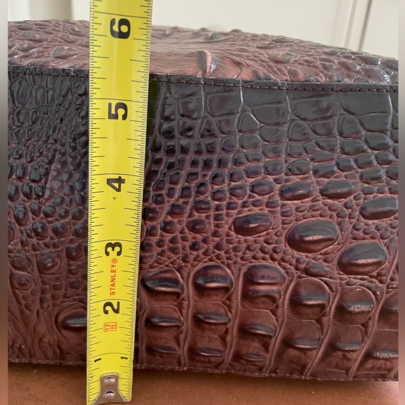 Brahmin EUC leather shoulder tote bag in brown and black with gold tone hardware - Picture 16 of 16